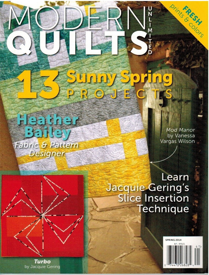 Modern Quilting Magazine by contemporarycloth on Etsy