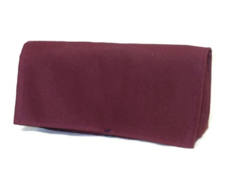 Ready to Ship Coupon Organizer Holder Dark Burgundy Red with BlackLining