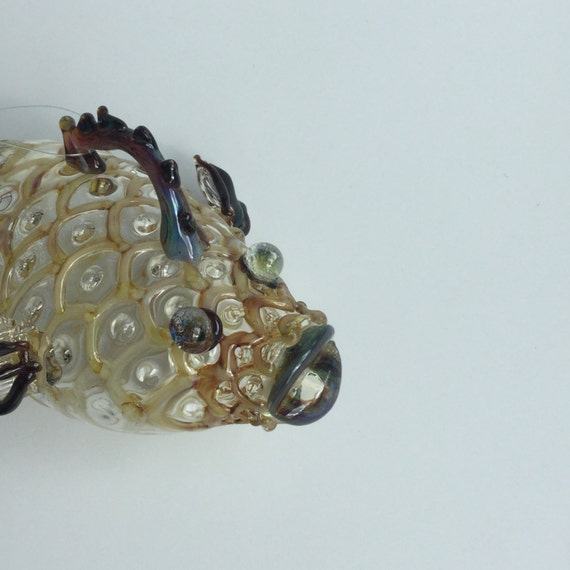 blown glass fish ornaments