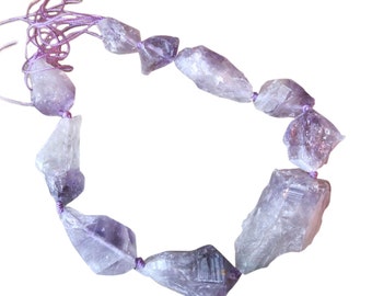 Purple Amethyst Nuggets, Amethyst Beads, Raw Freeform Nuggets, Loveofjewelry, SKU 2806