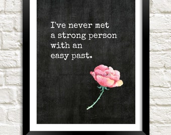 Inspirational Quote Chalkboard Print, Instant Download, Gift For Her, Motivational Quote, Printable Art, Printable Quote, Encouragement Art