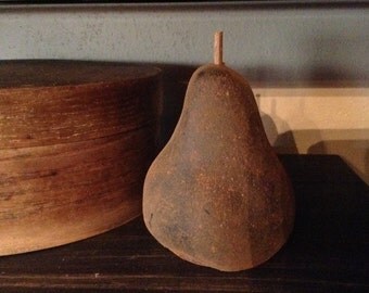 Blackened Beeswax Large Pear Bowl Filler #515. Set of 3