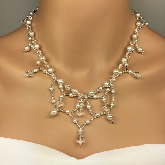 Items similar to Bridal Jewelry Swarovski Teardrop Crystal