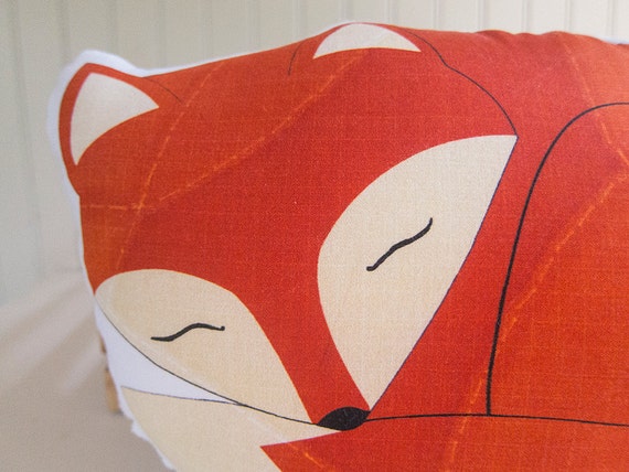 sleeping fox pillow