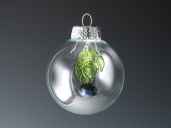 blueberry christmas ornament glass globe lwork by blueberry christmas ornament glass globe lwork by