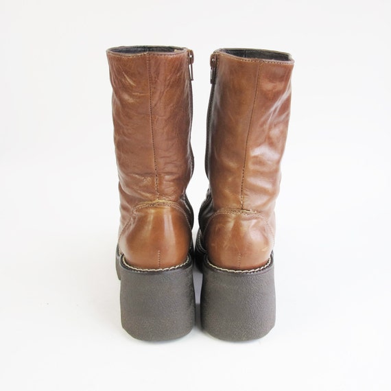 90s chunky heel boots