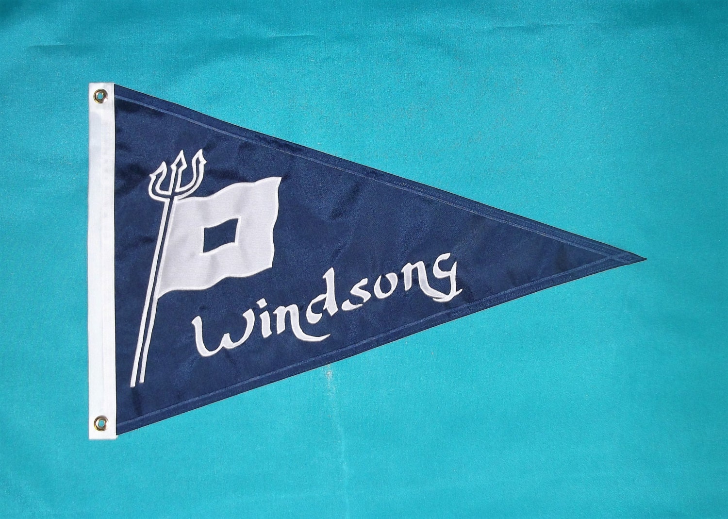 Nautical Flag Pennant Custom Made with Your Boat by theflagchick