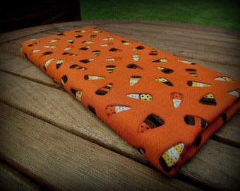 Candy Corn Fabric, Orange Fabric, Half Yard, Brown Orange Yellow, Cheeky Wee Pumpkins, Halloween Fabric, Halloween Material, Orange and Yell