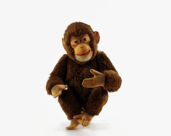 stuffed chimpanzee vintage