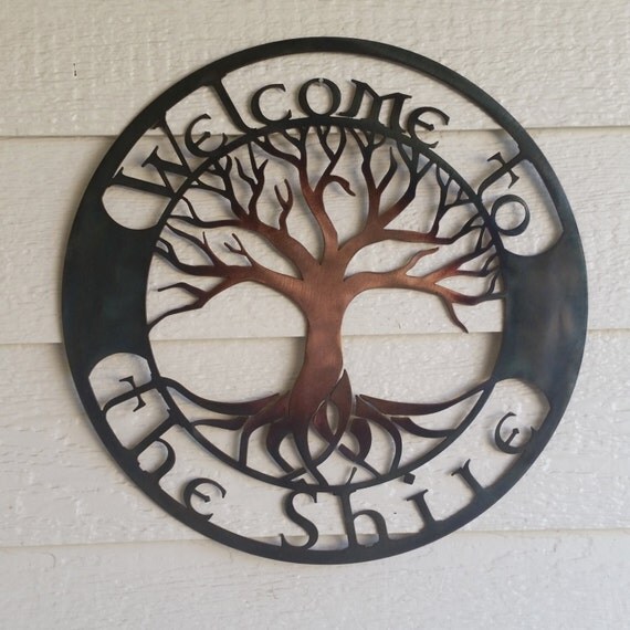 Welcome To The Shire Custom Tree Of Life Recycled Colored