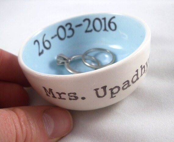 custom color custom text gold or silver rim engagement