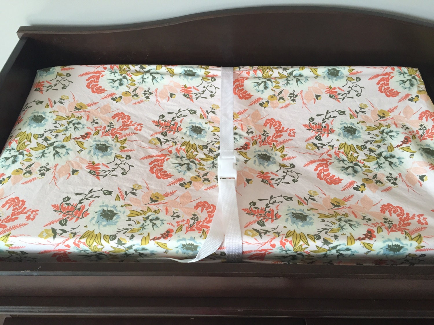 Pink Floral Baby Bedding Fitted Crib Sheet Changing Pad