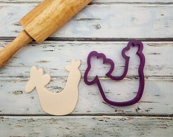 Ms MB the Chicken Cookie Cutter and Fondant Cutter and Clay Cutter