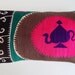 Vibrant Silk Suzani Pillow Cover - Large Boho Lumbar Pillow - Magenta and Black Bohemian Throw