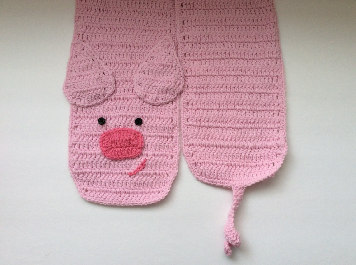 pig scarf ready to ship farm animal scarf Valentine's