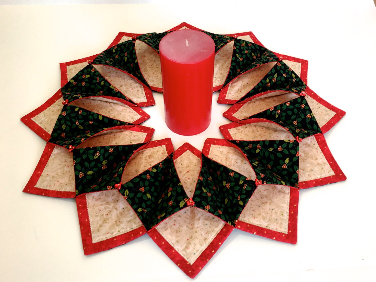 christmas themed centerpiece fold and stitch wreath holiday christmas themed centerpiece fold and stitch wreath holiday