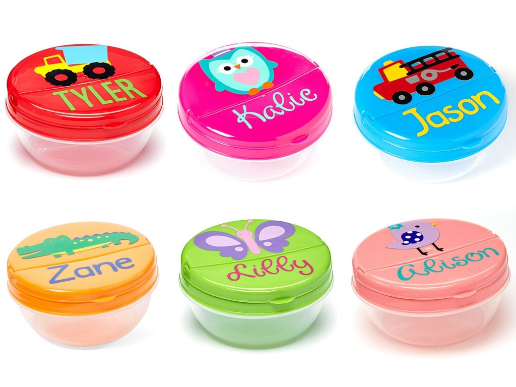 SALE Personalized Snack Holder Kids Snack Container Great