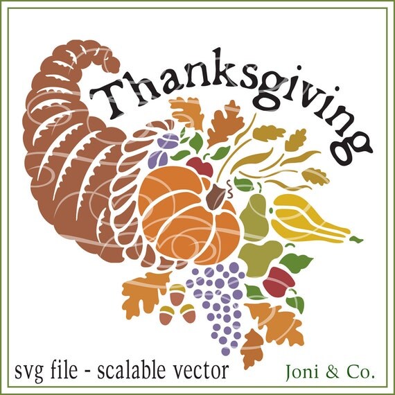 Download Cornucopia svg Autumn Thanksgiving SVG vinyl cutting