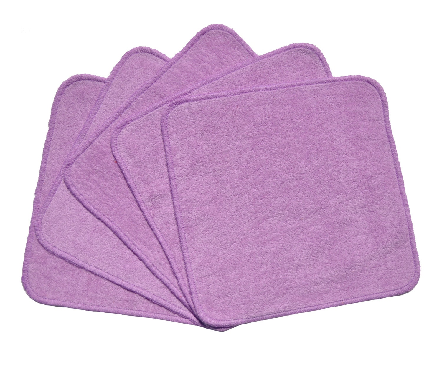 Baby Washcloths Lavender 10 Pack by TopsyTurvyDiaperCake on Etsy