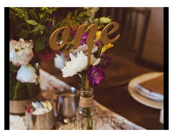 Wedding Table Numbers - 1/8 Inch wood table numbers wedding centerpiece wedding table number birthday party anniversary party