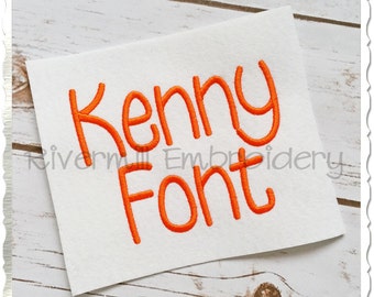 Kenny Machine Embroidery Font Monogram Alphabet - 3 Sizes