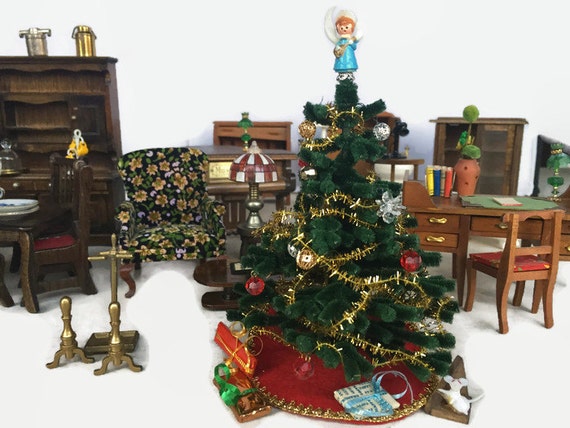 vintage doll house furniture minature christmas tree vintage doll house furniture minature christmas tree