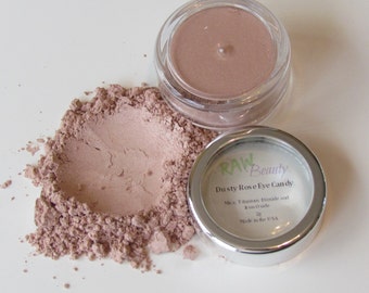 Natural Makeup, Mineral Makeup, Shimmer Eye Shadow, Vegan Cosmetics, Dusty Rose Eye Pigment