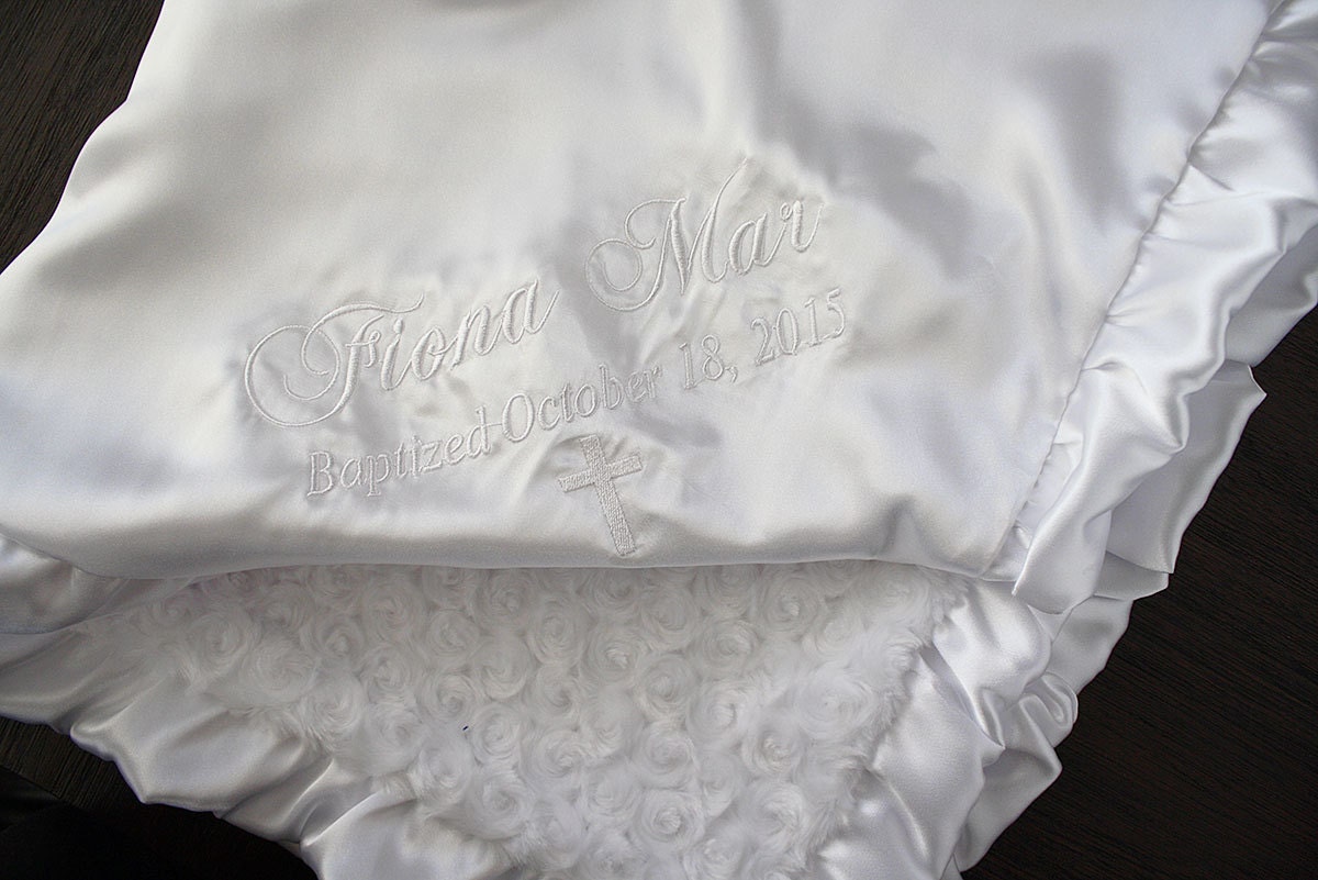 Baby blessing Blanket Personalized blessing blanket baptism