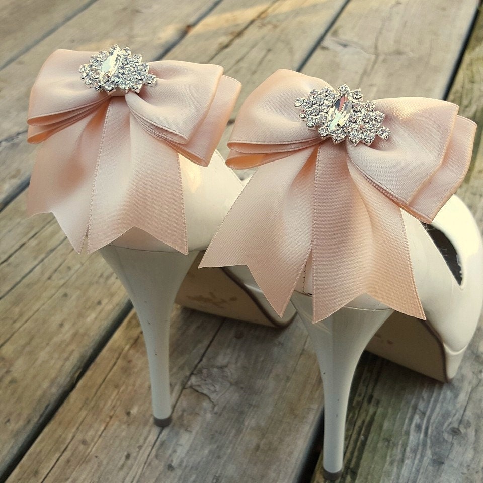 BLUSH Wedding Shoe ClipsBridal Shoe Clips MANY COLORS