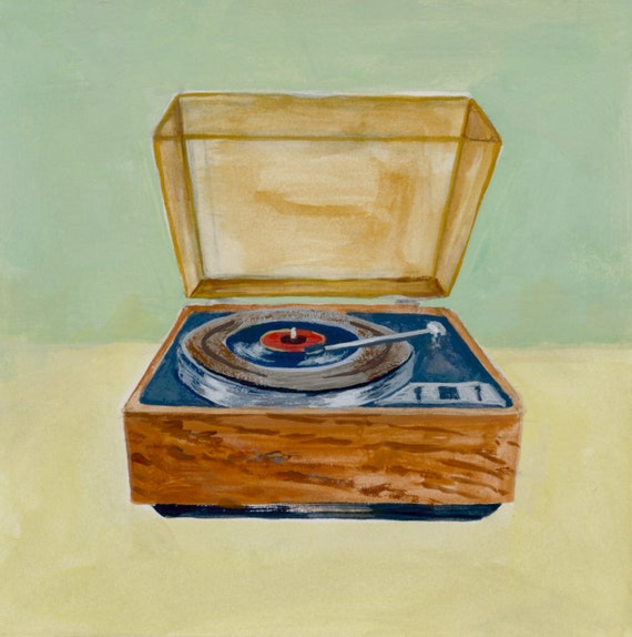 Record Player Art Print