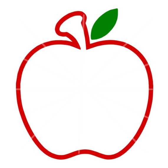 Download SVG Apple Monogram Frame SVG Apple Frame Apple Outline