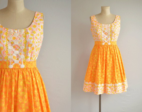 Items Similar To Vintage 60s Lilly Pulitzer Dress 1960s The Lilly Mod Rose Floral Print Mini 