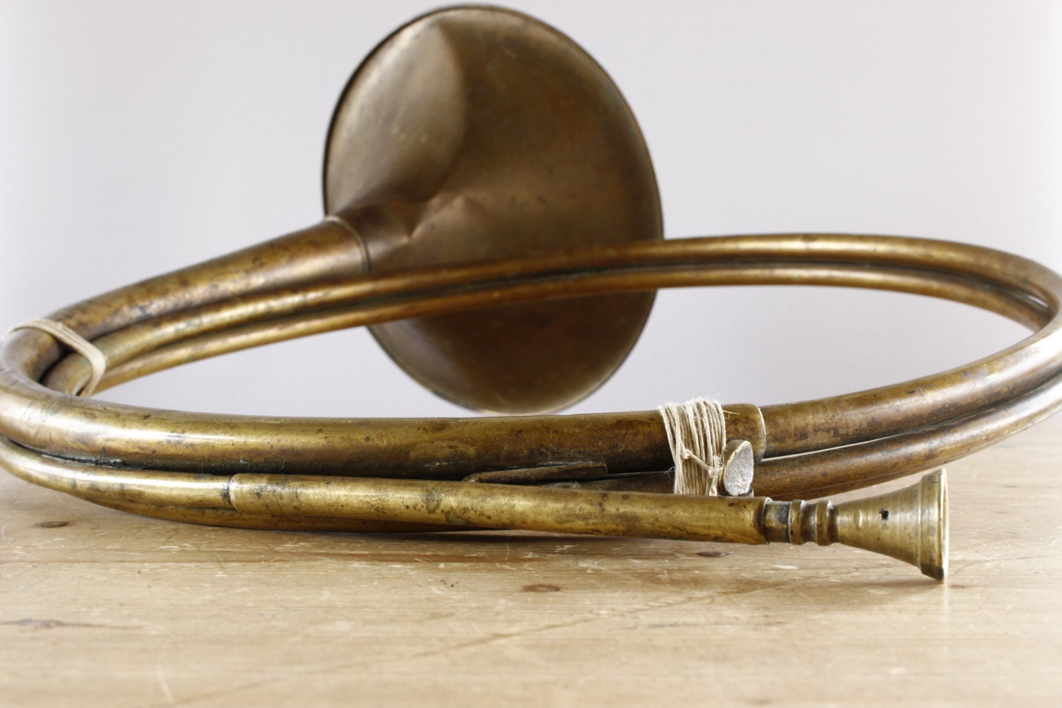 French Antique French Horn....Musical by LeMoulinBleu on Etsy