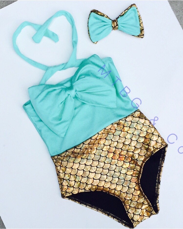 CHANDRA toddler mermaid swimsuit little mermaid theme