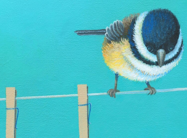 Teal Laundry room decor Large wall art giclee by ArtFromDenise