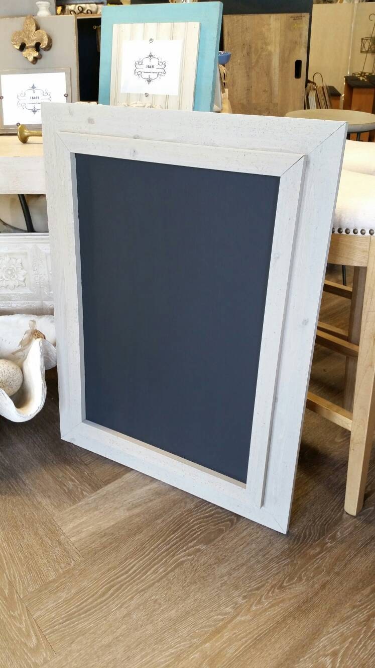 Large Framed Chalkboard, Reclaimed Rough Cut Cedar Wood, Wedding