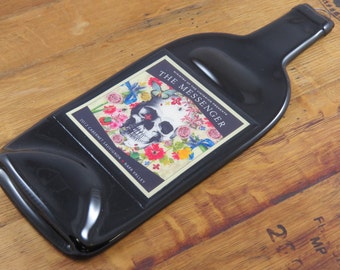 Slumped Wine Bottle Cheese Tray - The Messenger Cabernet