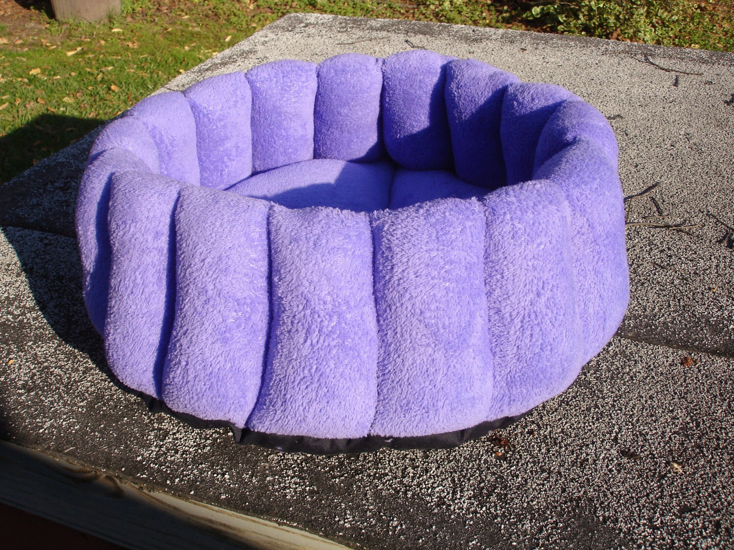Cat bed dog bed purple bed pet bed kitty bed deep pet