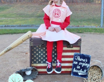 Rockford Peach Costume for Dress Up, A league Of Their Own Costume, Baseball Dress, Children Sizes