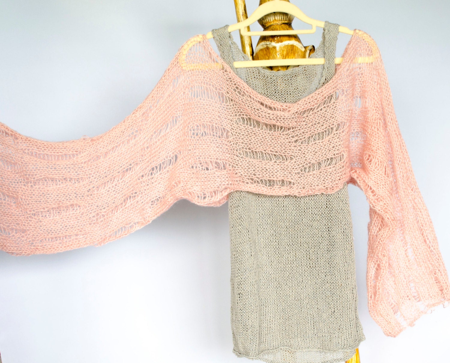 Knit Bolero Shrug Pink Cropped Shrug Cropped Sweater