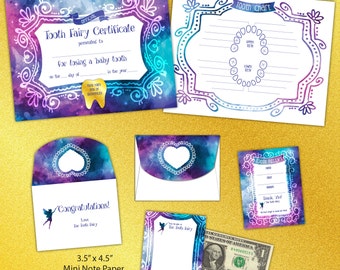 TOOTH FAIRY KIT, tooth fairy, certificate, letter, lost tooth, receipt, envelope, tooth chart, kids, tooth fairy letter, printable, digital
