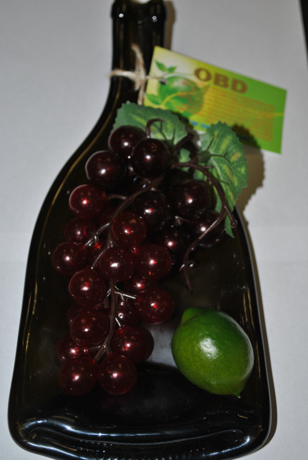 Olive Melting Flat Wine BottleFlat Wine Bottle