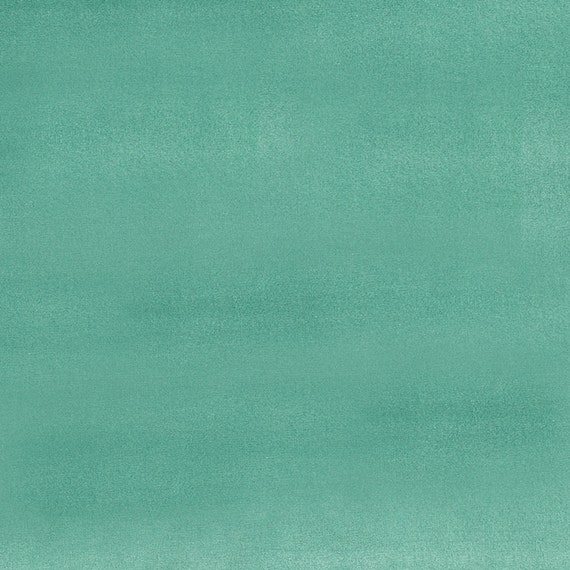 Aqua Blue Velvet Upholstery Fabric Solid Color by PopDecorFabrics