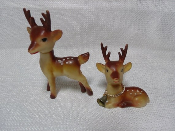 vintage reindeer figurine plastic deer rubber reindeer vintage reindeer figurine plastic deer rubber reindeer