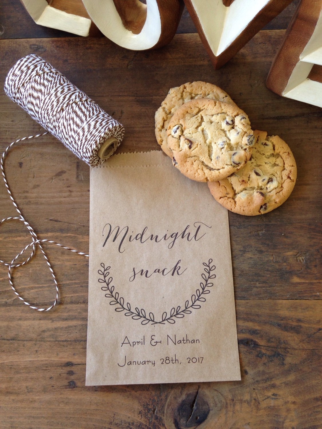 Wedding Cookie Bags Candy Buffet Sacks Custom Wedding