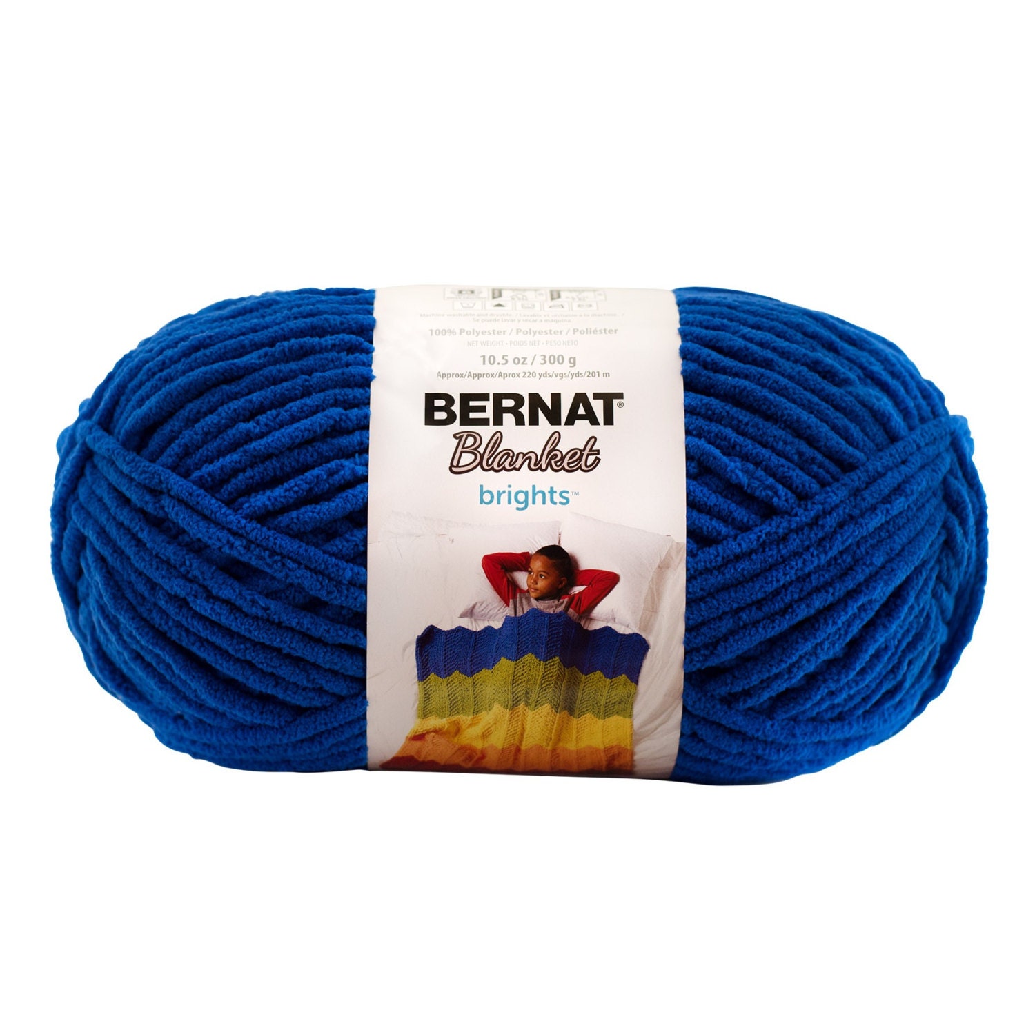 Bernat Blanket Brights Yarn-Rainbow Shine Variegated