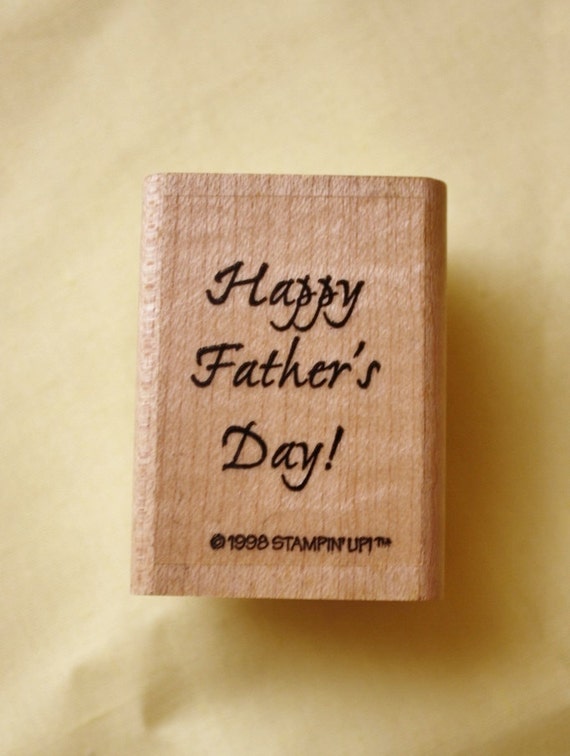 Happy Fathers Day Rubber Stamp