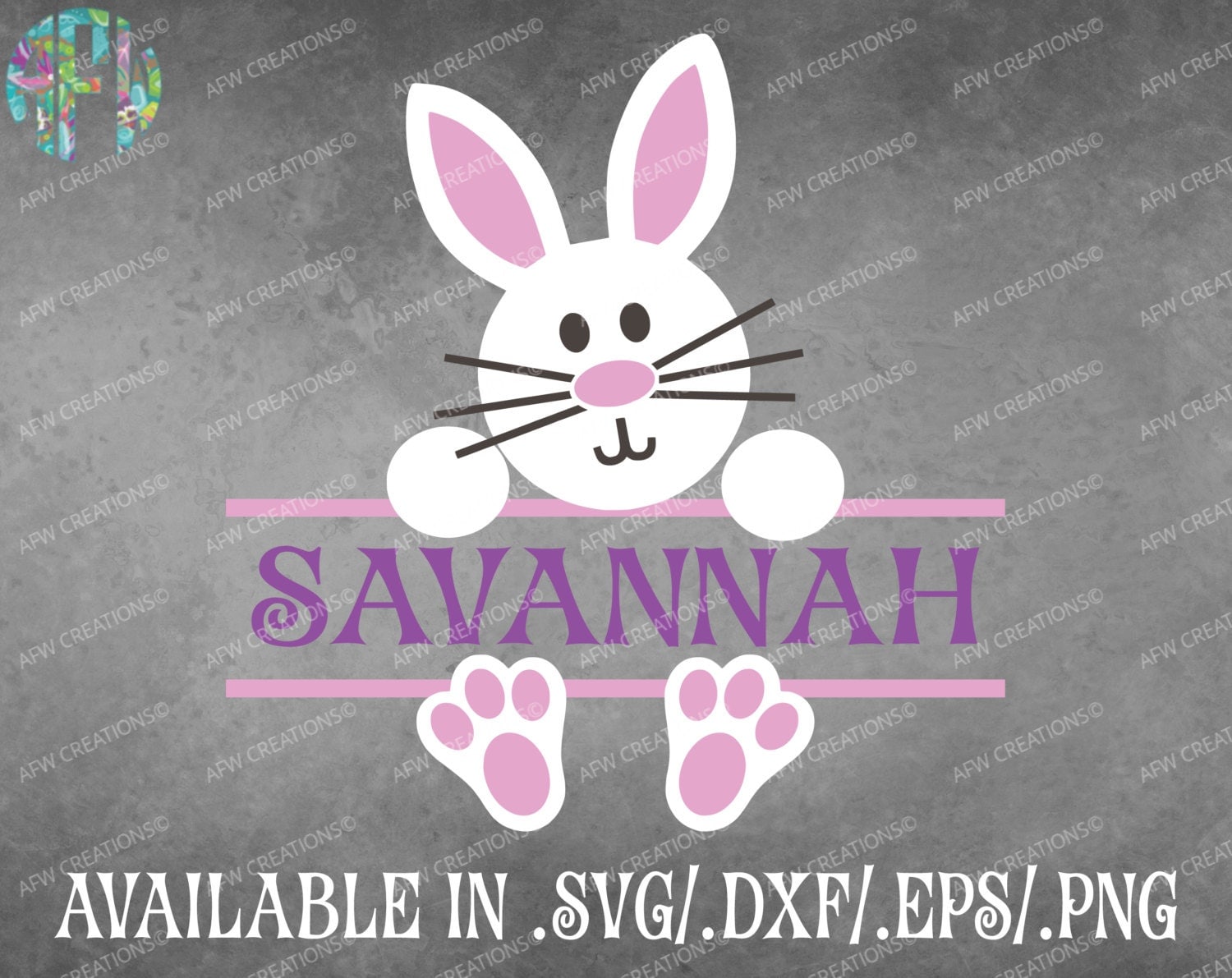 Download Digital Cut File Split Bunny Easter SVG DXF EPS by ...