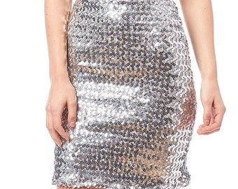 Silver Wishes Cotton Drill Stretch Skirt main image 1