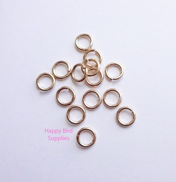 Gold Filled 5.8 mm Hard Snap Jump Rings... 10 pieces... 18